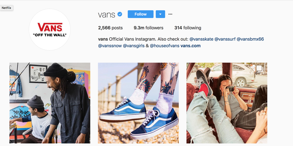 vans official page